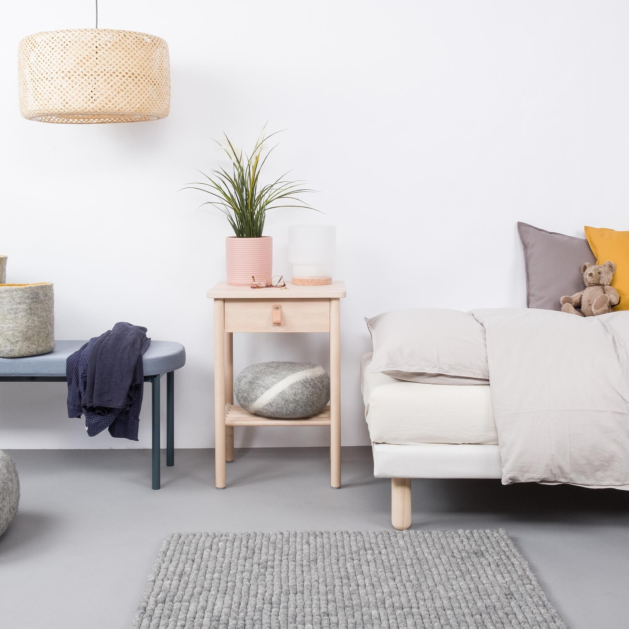 Carl Felt Ball Rug rectangular