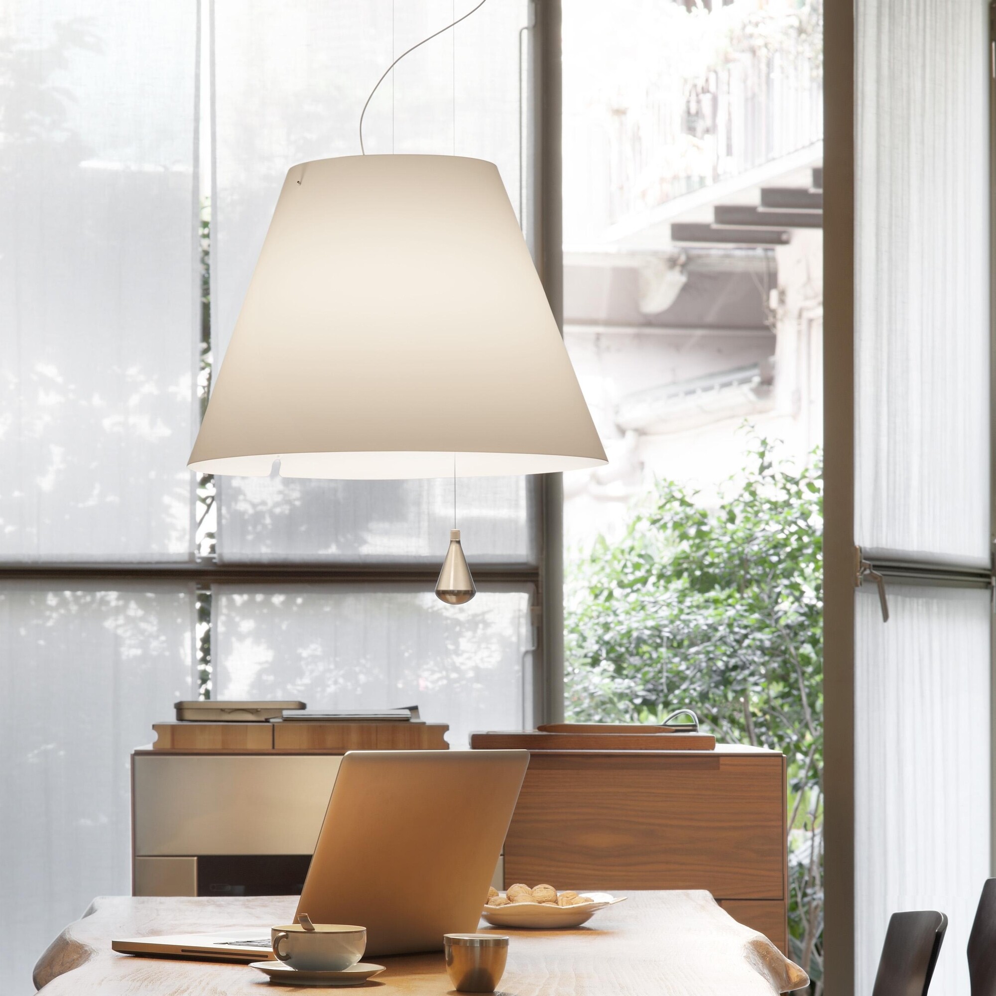 Costanza Suspended Lamp with Counterweight Ø 40cm