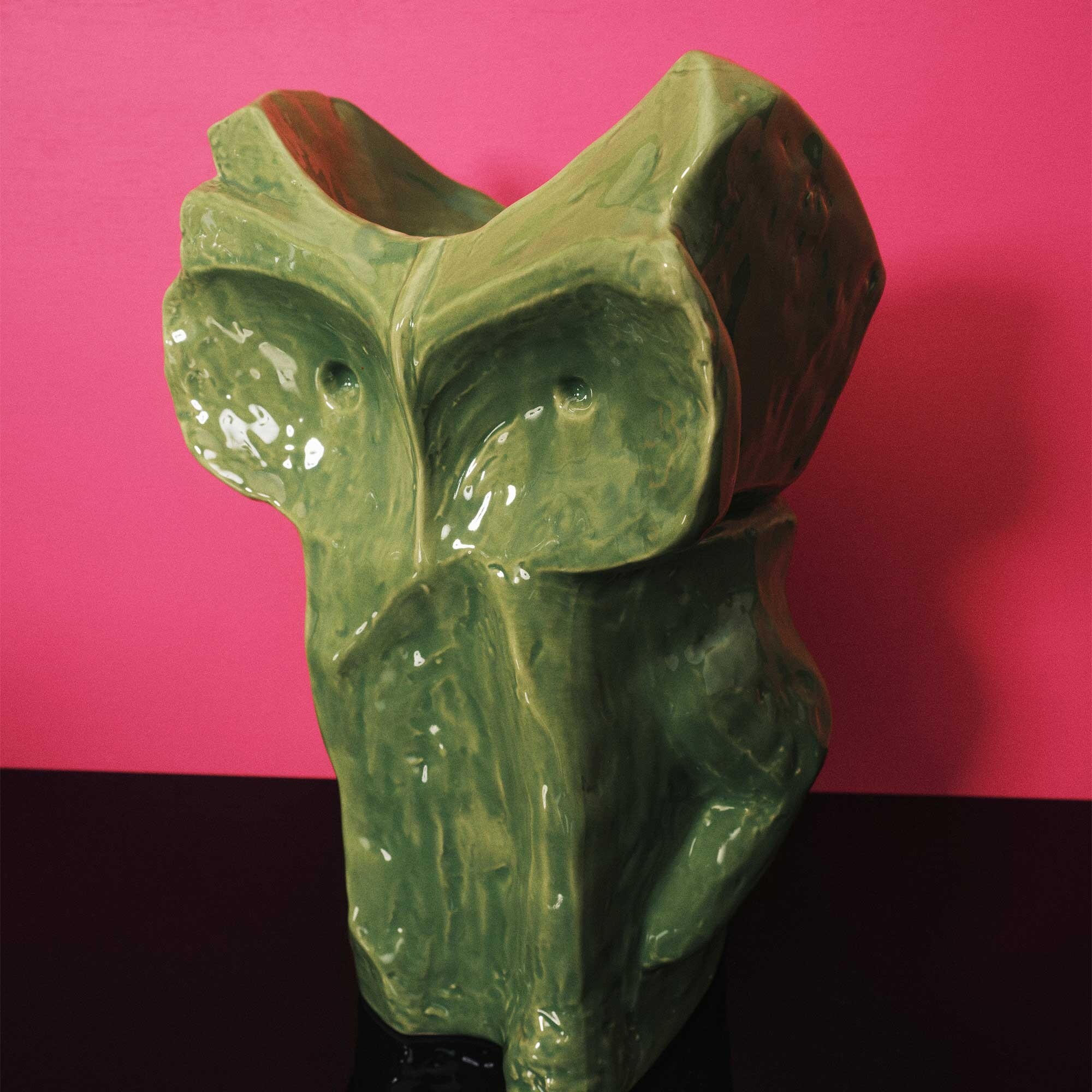 After Midnight Vase Owl L