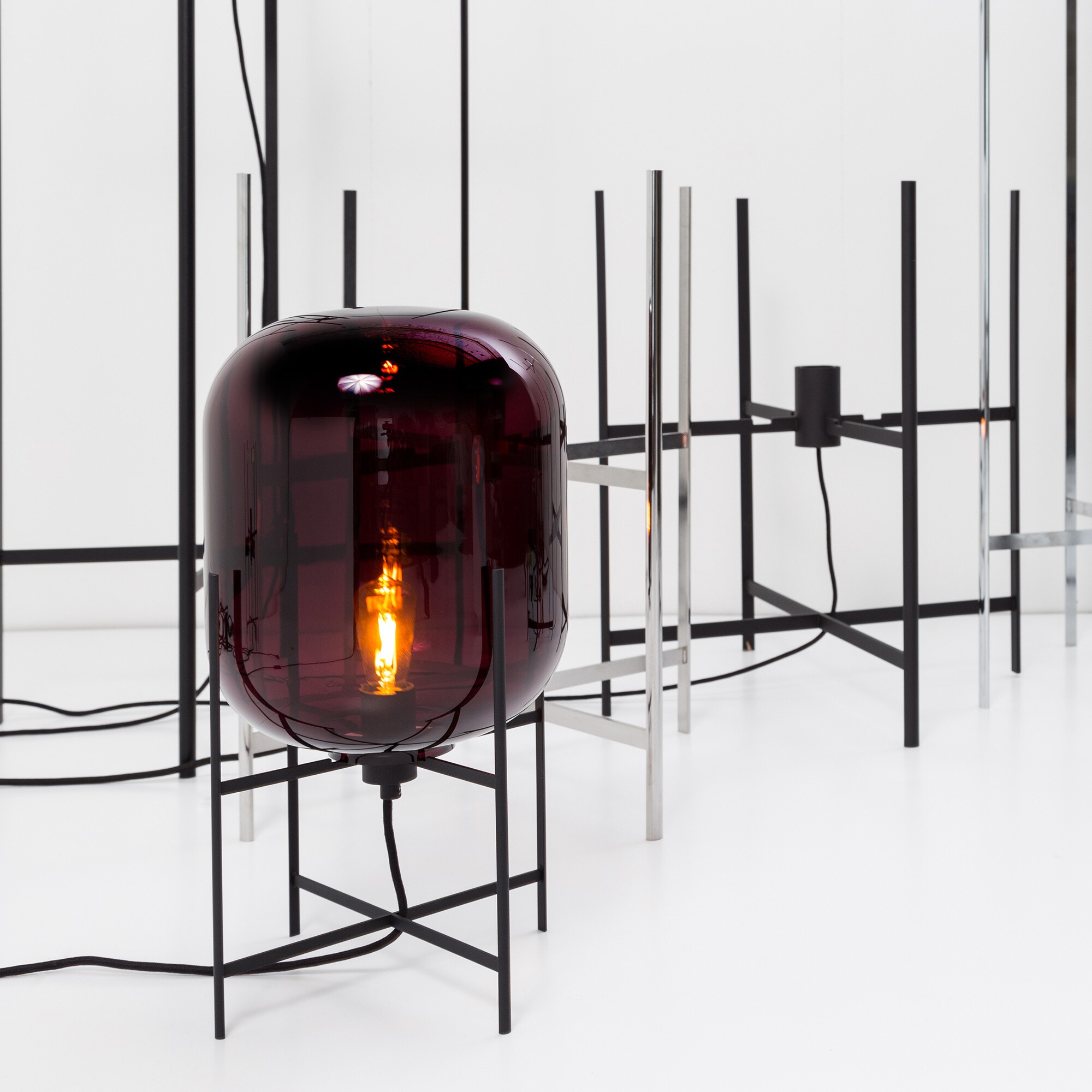 Oda Medium Floor Lamp Frame Black