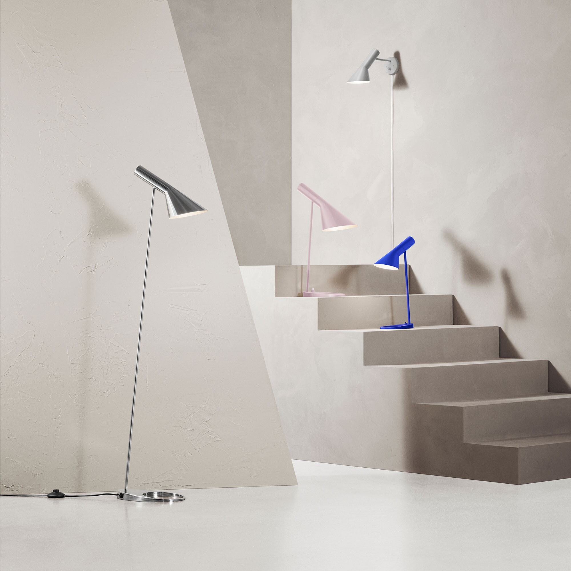 AJ Floor Lamp Stainless Steel