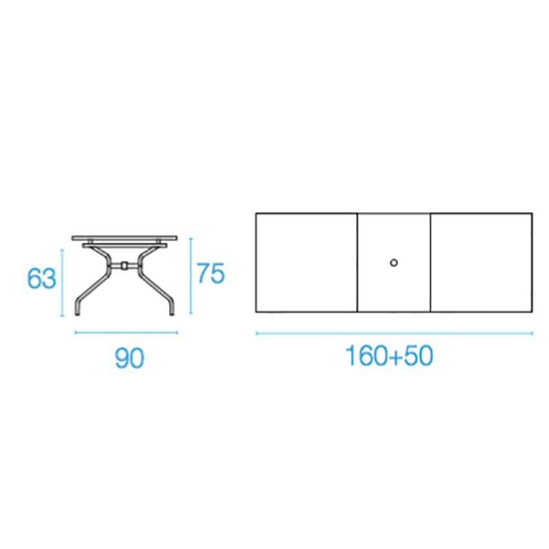 Athena Garden Table Extentable 160x90cm