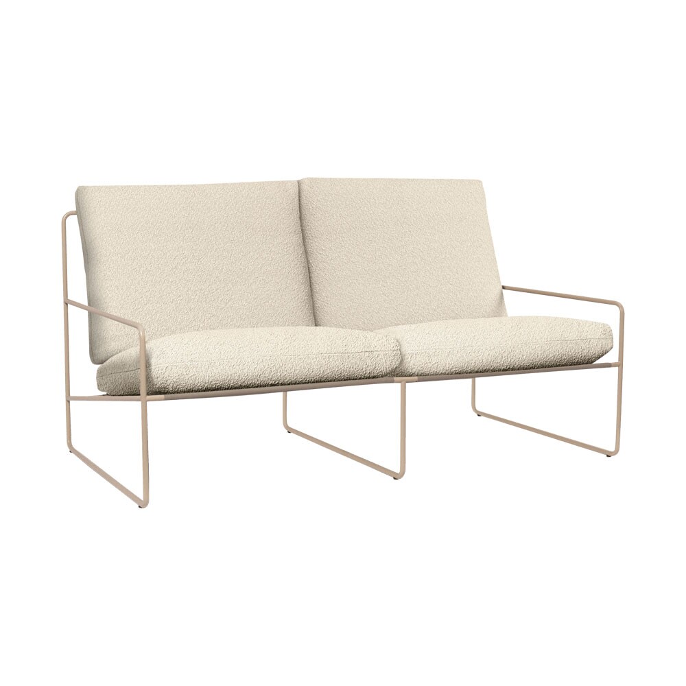Desert Outdoor Sofa 2 Seater Fabric Bouclé