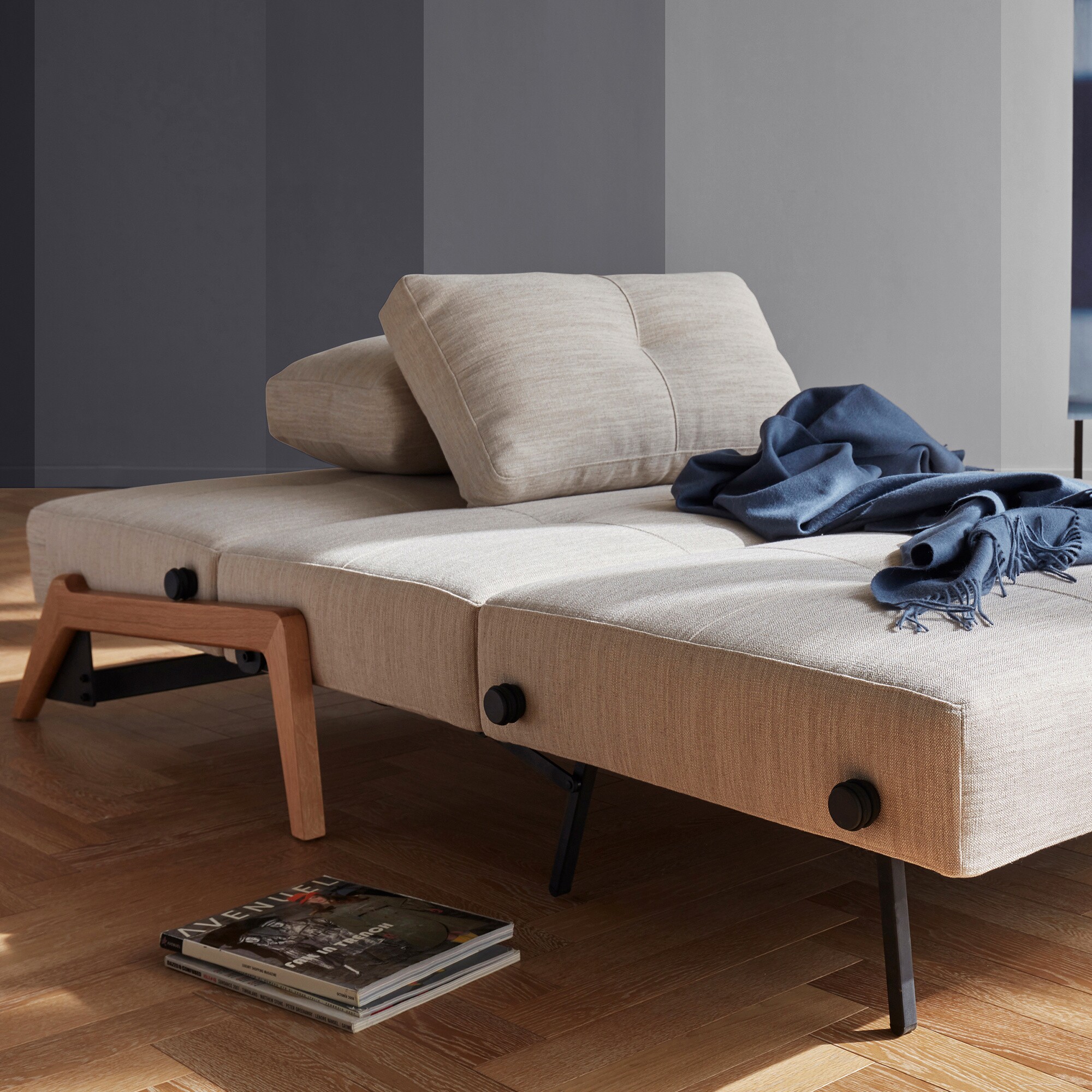 Cubed 140 Sofa Bed Oak 148x98cm