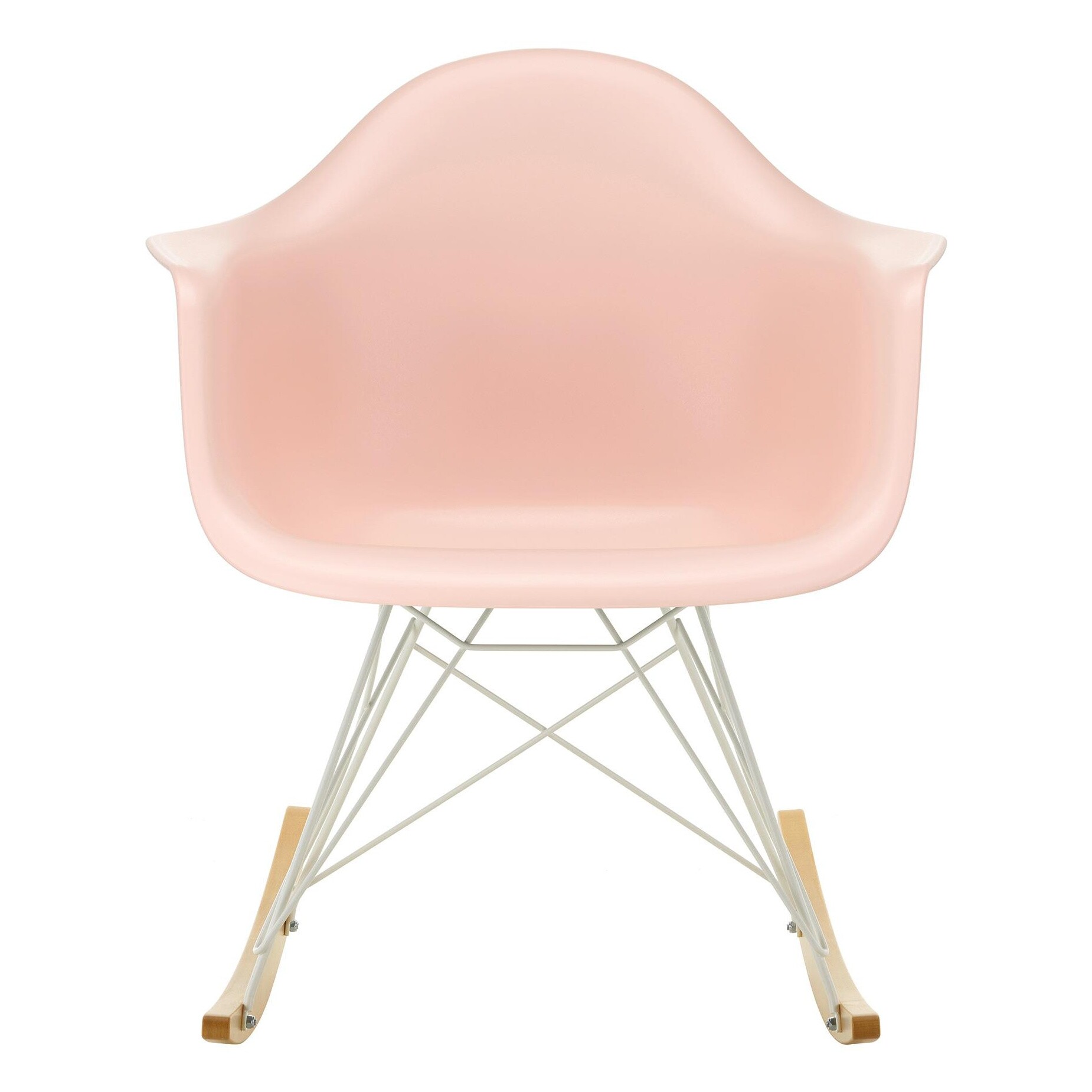 Eames Plastic Armchair RAR RE Rocking Chair White Base