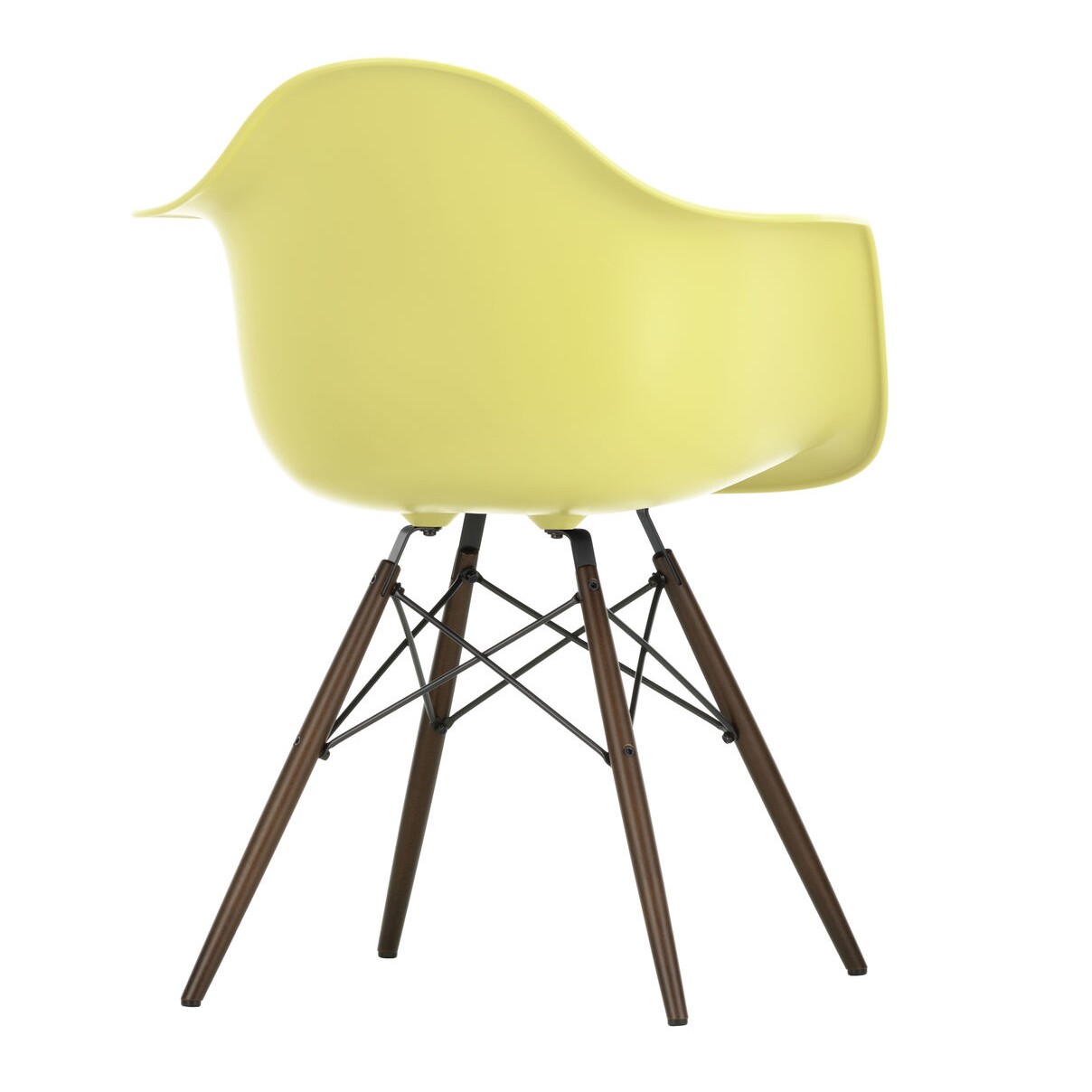 Eames Plastic Armchair DAW RE Dark Maple Base