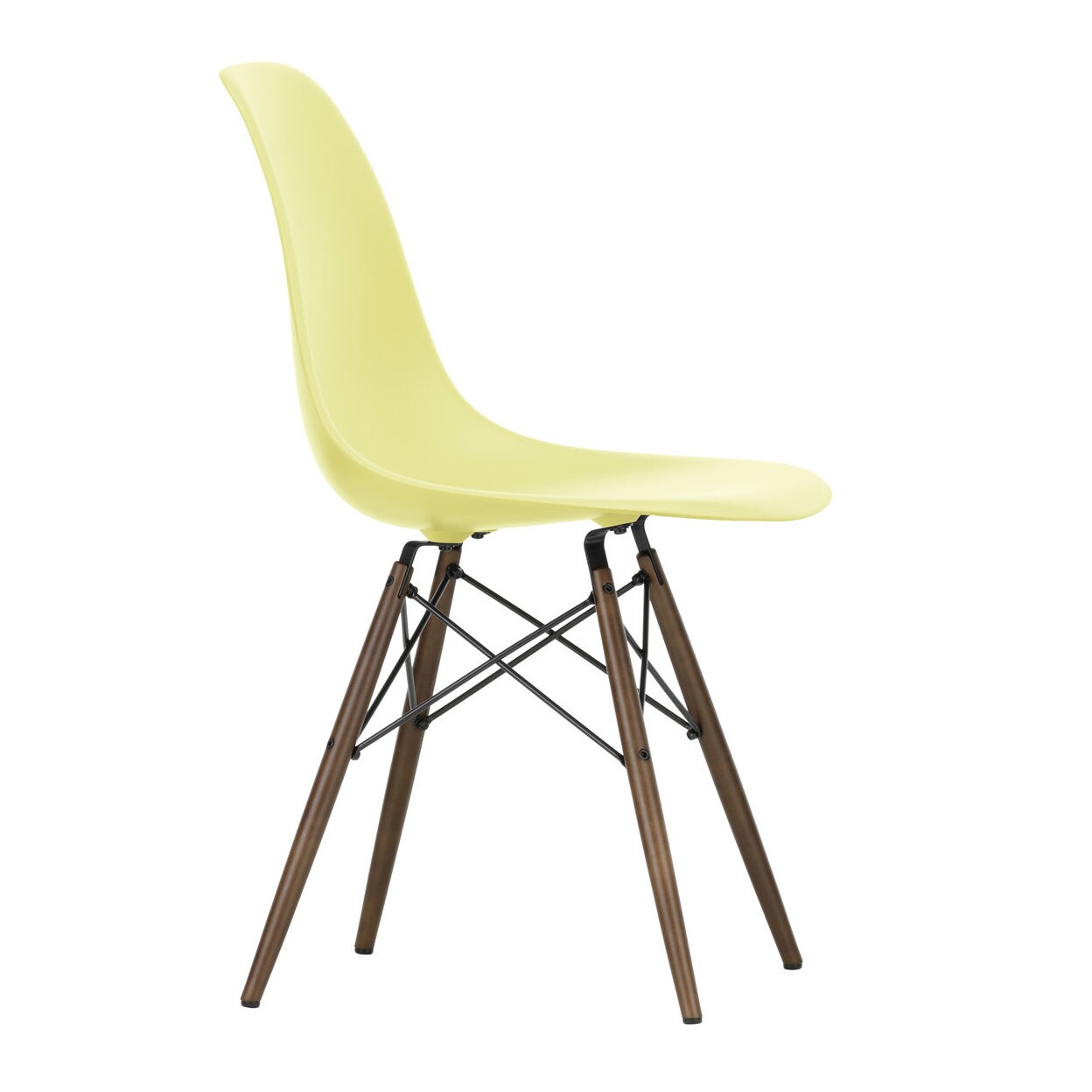 Eames Plastic Side Chair DSW RE Dark Maple Base