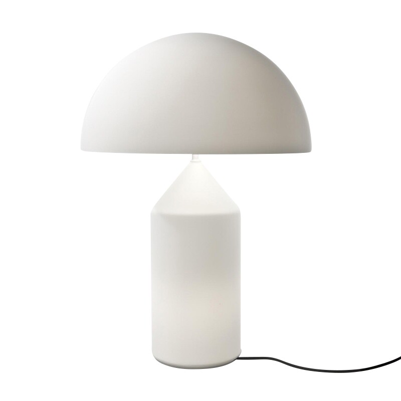 Atollo Table Lamp Glass White