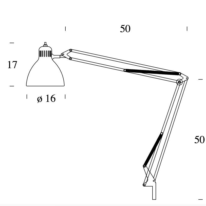 Naska Large Desk Lamp with Clamp