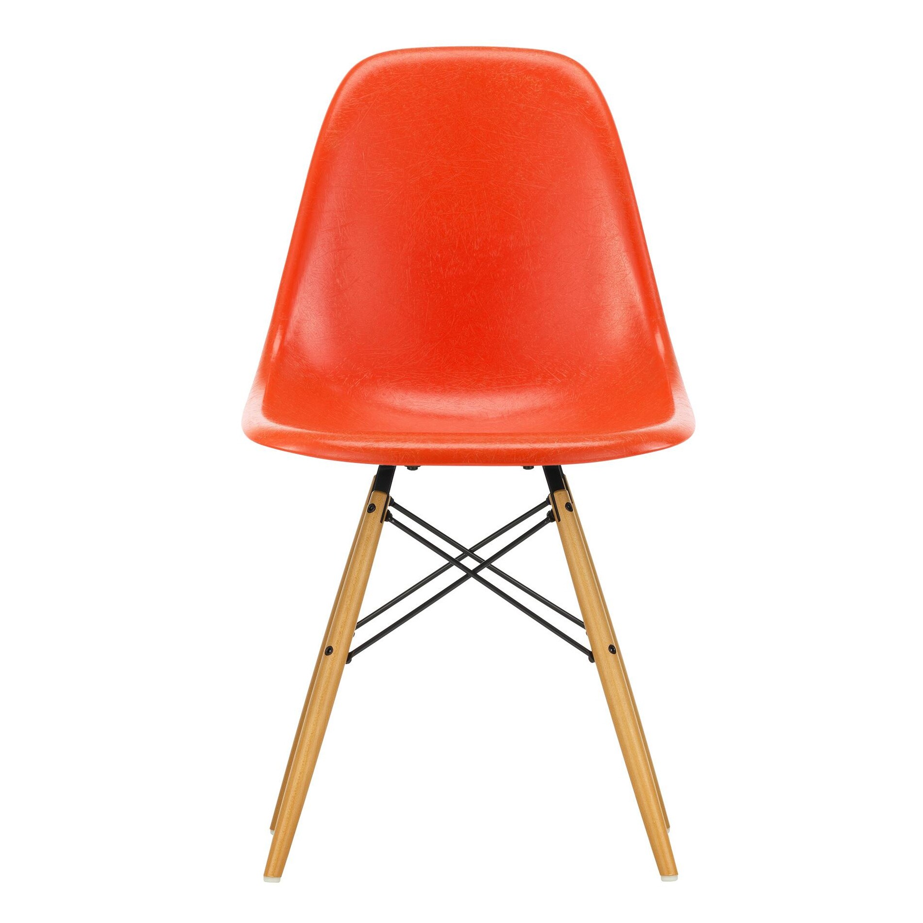 Eames Fiberglass Side Chair DSW Golden Maple
