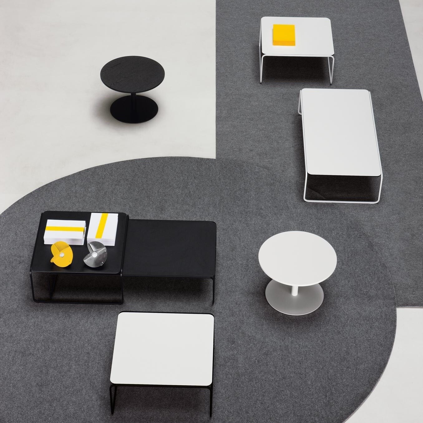 Brio Side Table Frame White H40cm