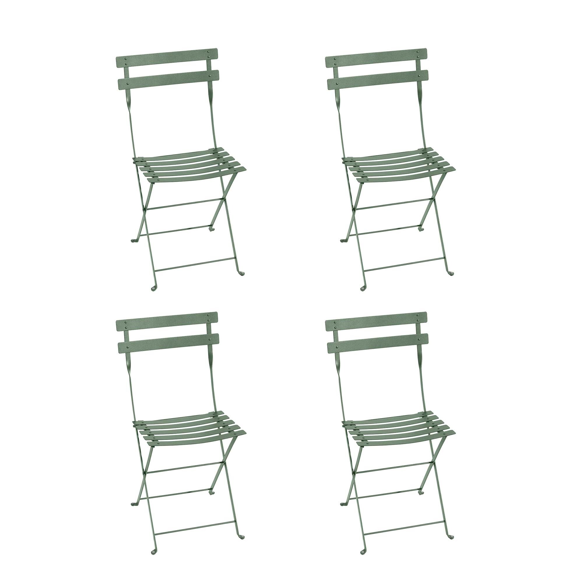 Bistro Metall Folding Chair Set of 4
