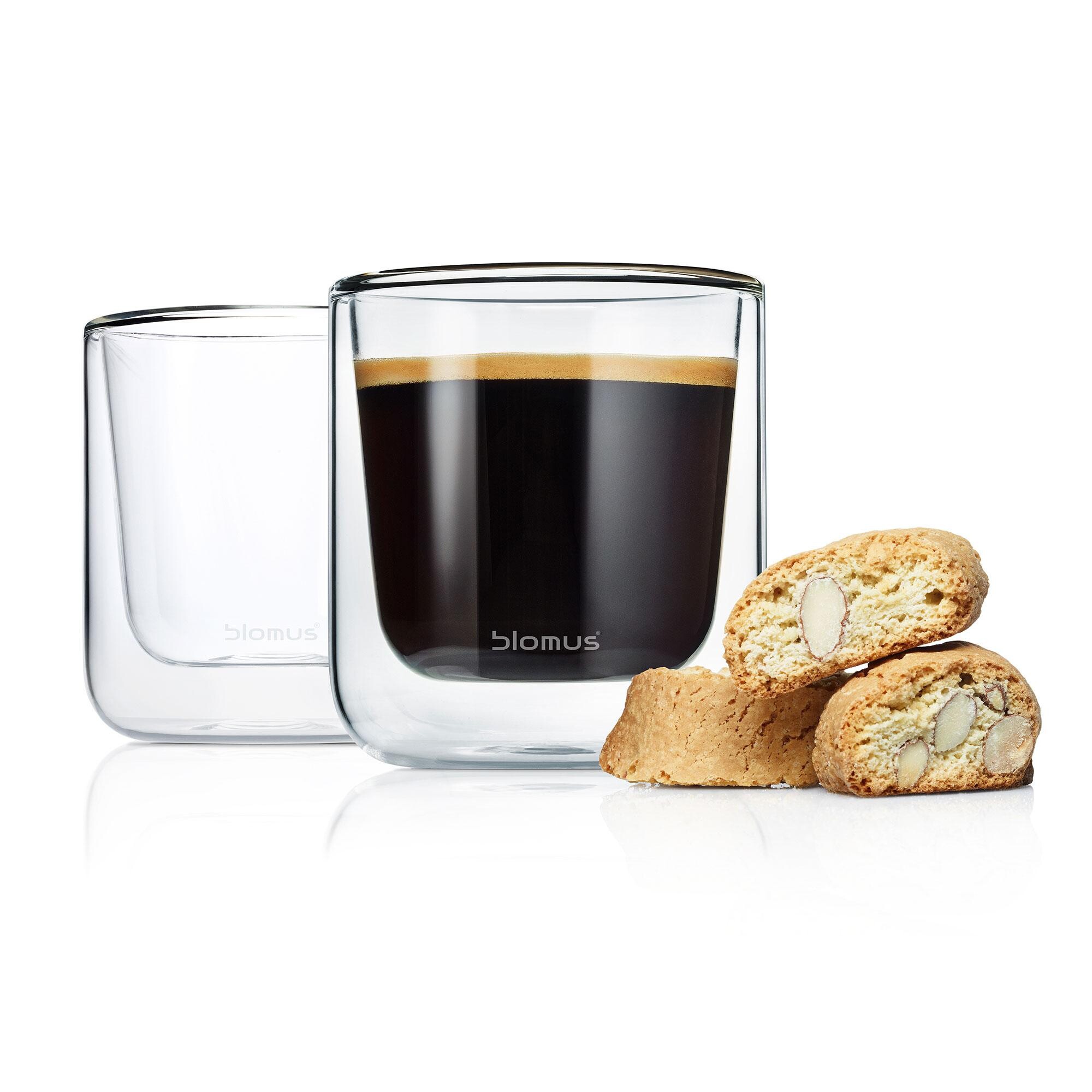 Nero Thermo Insulated Coffee Glass Set of 2