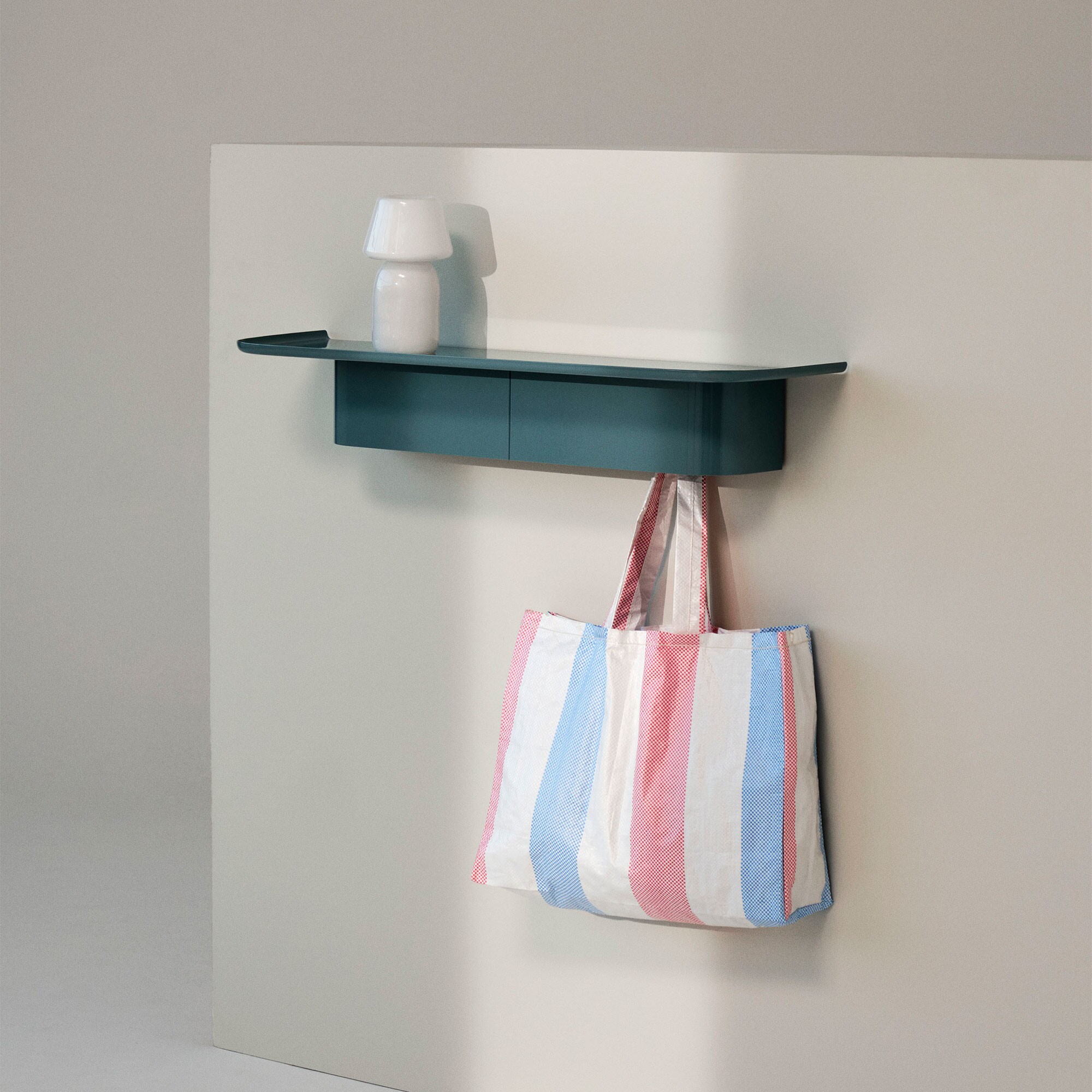 Korpus Wall Shelf with Coat Hook L