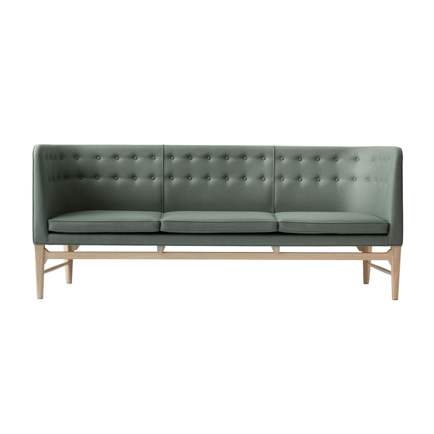 Mayor AJ5 3-Seater Sofa Oak Base