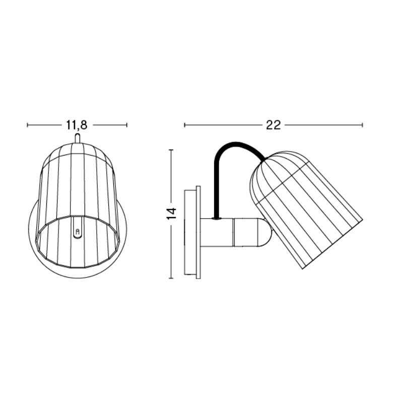 Noc Wall Button Wall Lamp