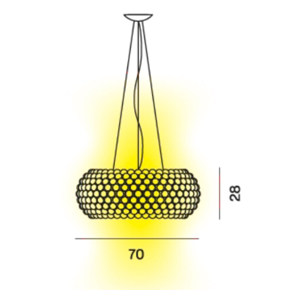 Caboche Plus Grande LED Suspension Lamp