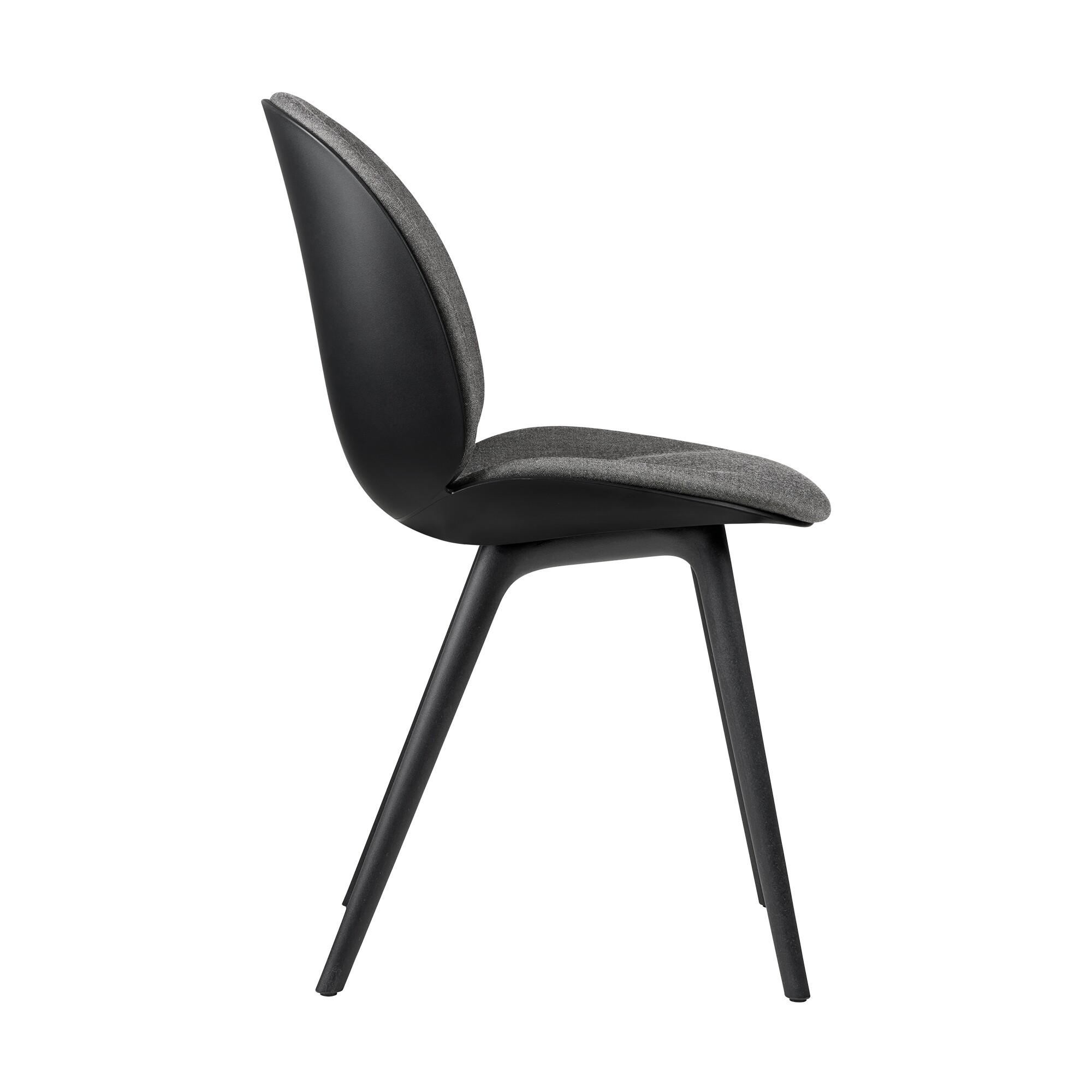 Beetle Dining Chair Front Upholstered Base Plastic