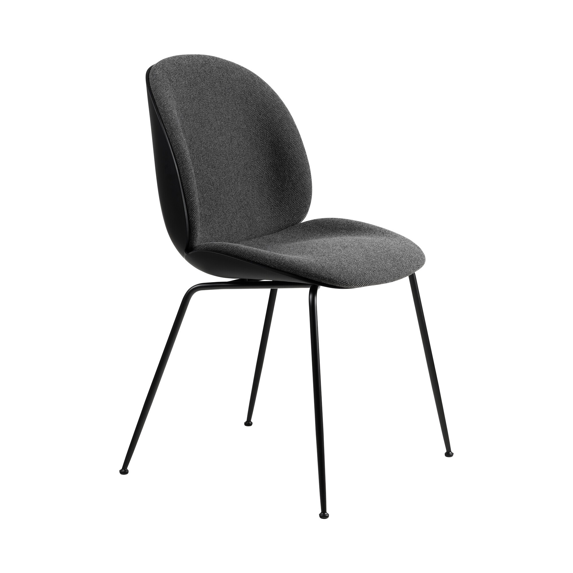 Beetle Dining Chair Front Upholstered Base Conic