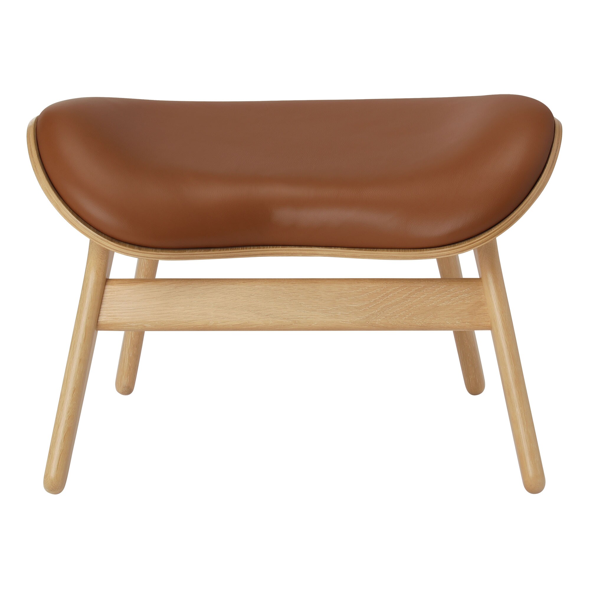 A Conversation Piece Ottoman Leather