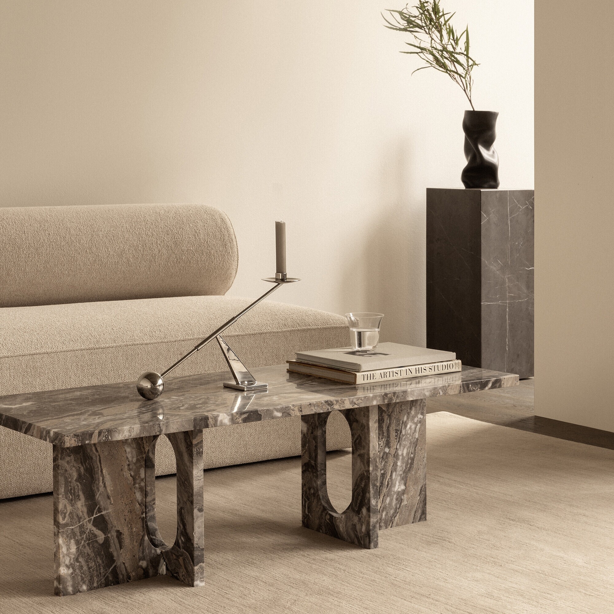 Androgyne Coffee Table Frame Marble 120x45cm