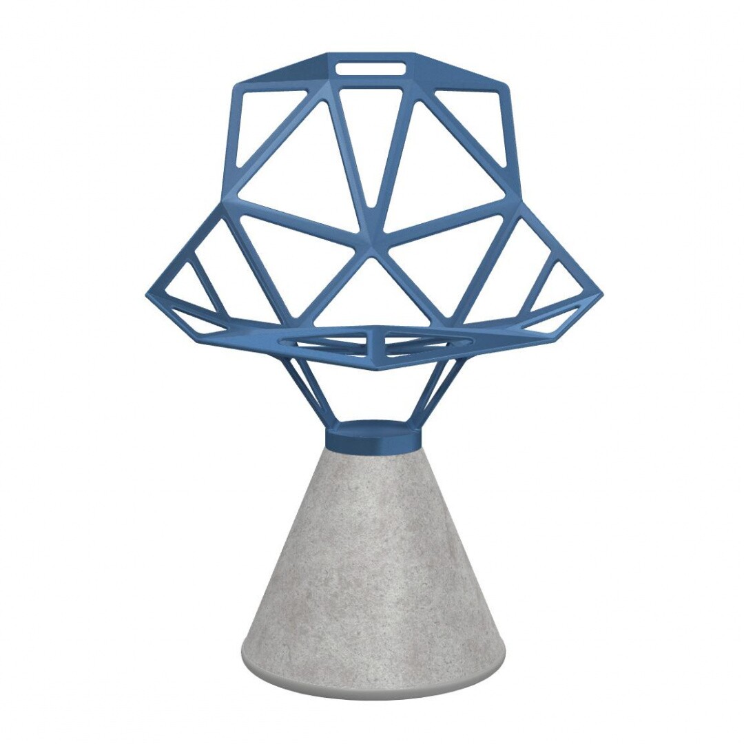 Chair One Chair With Concrete Base