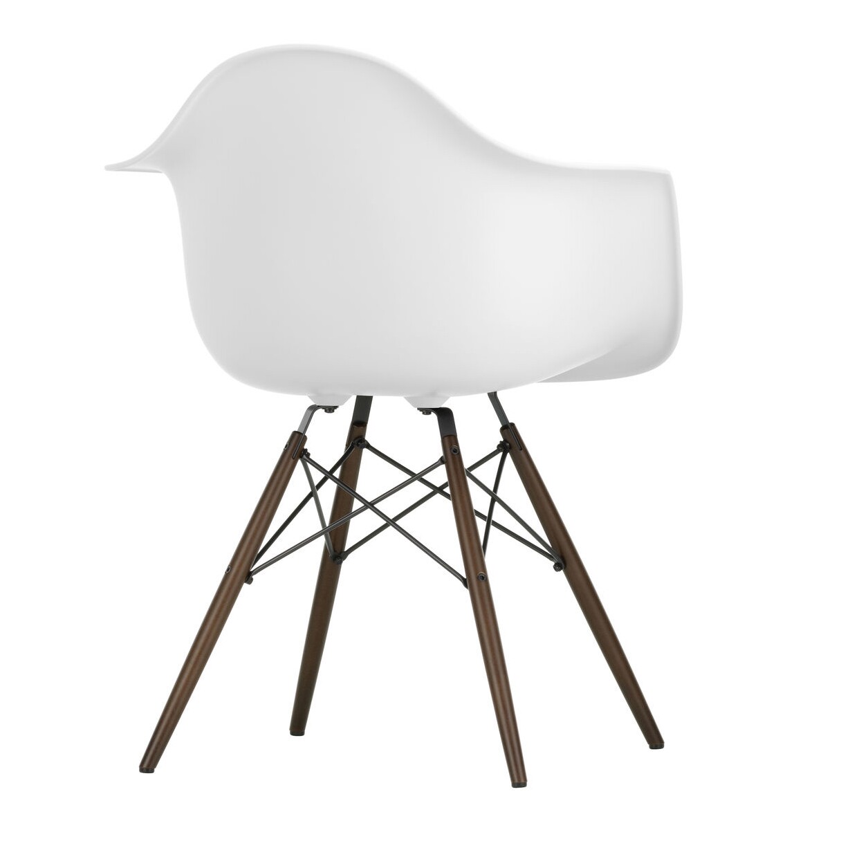 Eames Plastic Armchair DAW RE Dark Maple Base