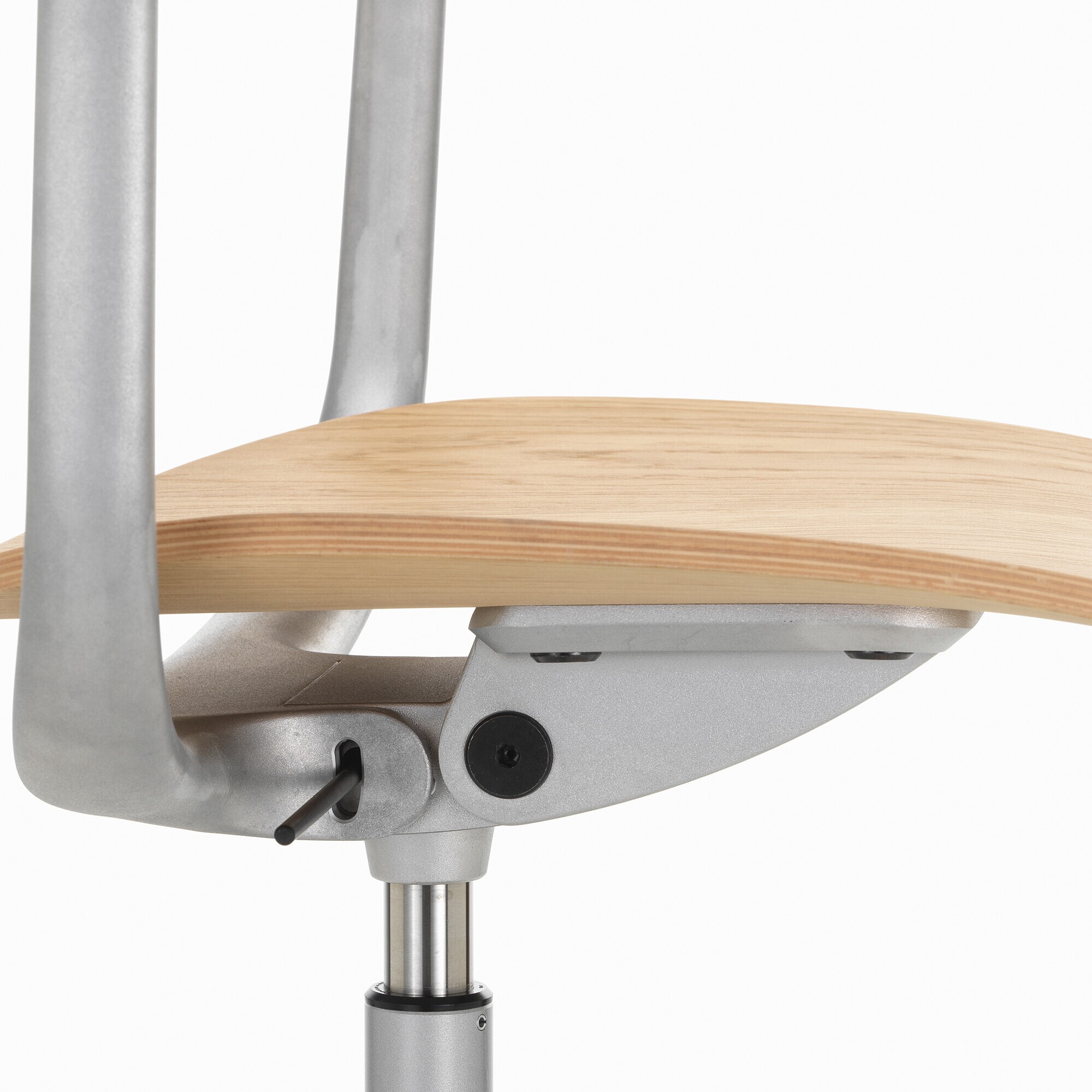 Mynt Office Chair Oak Aluminium Base