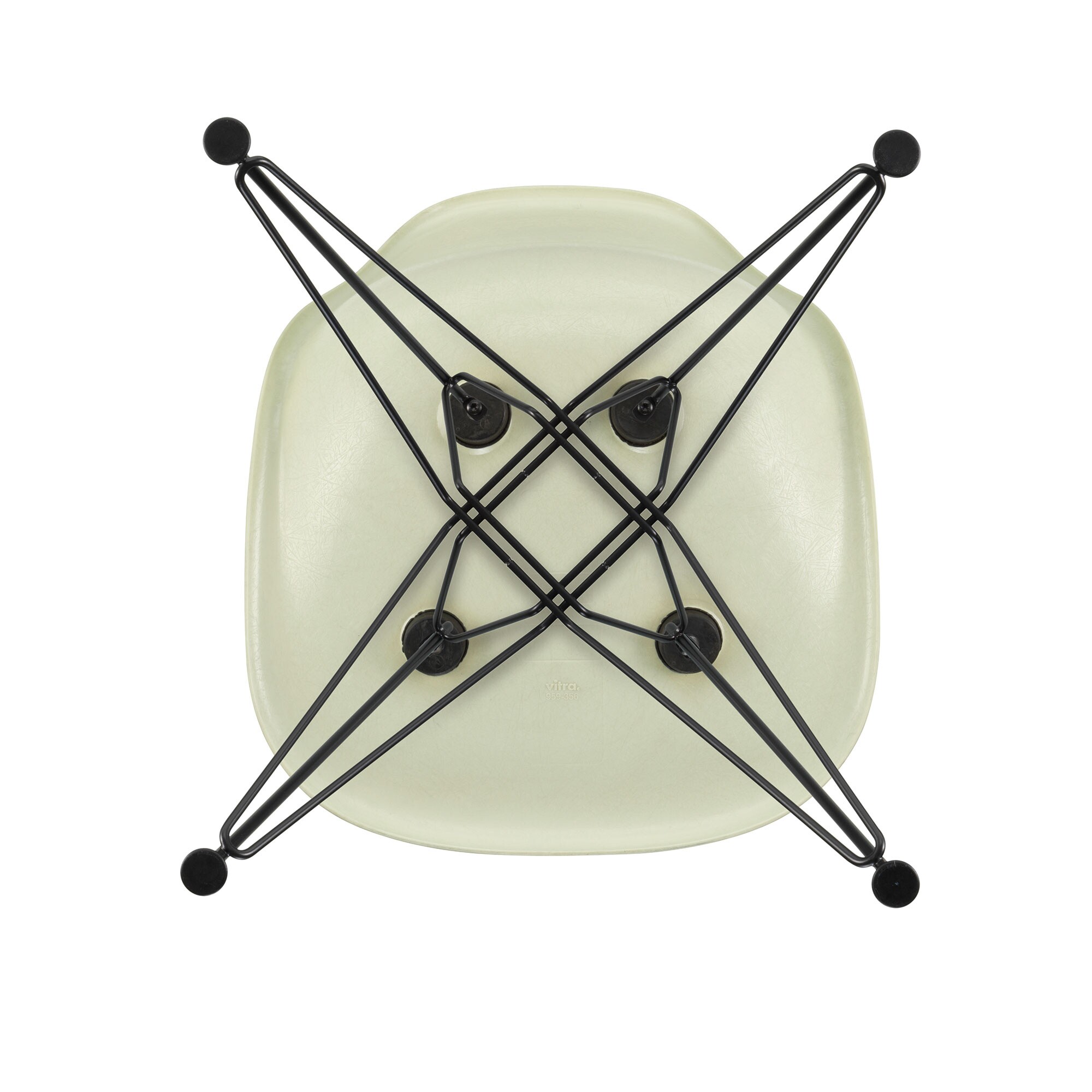 Eames Fiberglass Side Chair DSR Black Base