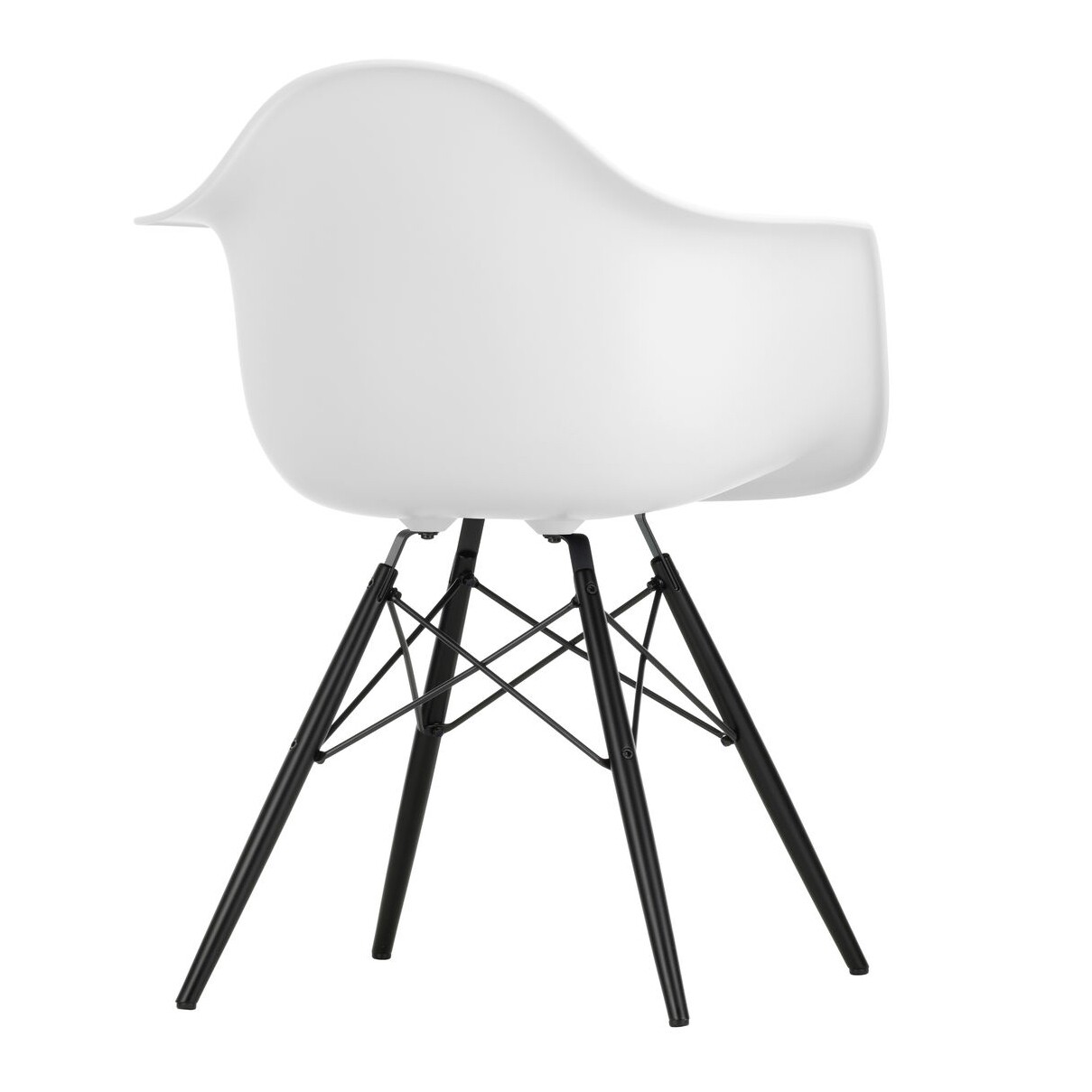 Eames Plastic Armchair DAW RE Black Maple Base