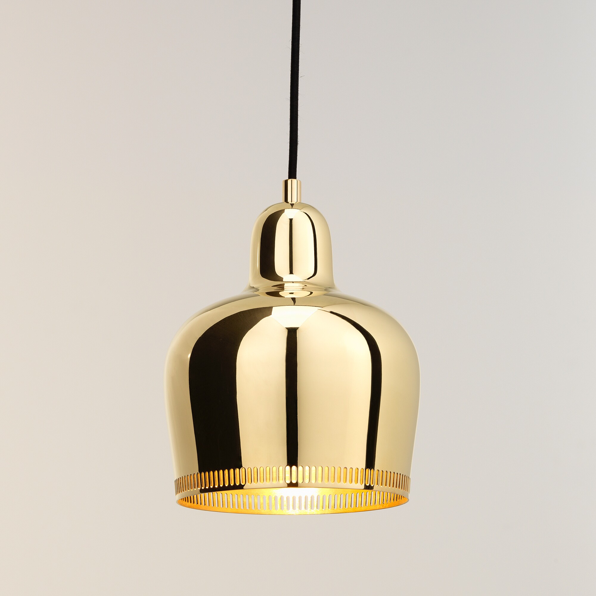 A330S Golden Bell Suspension Lamp Brass