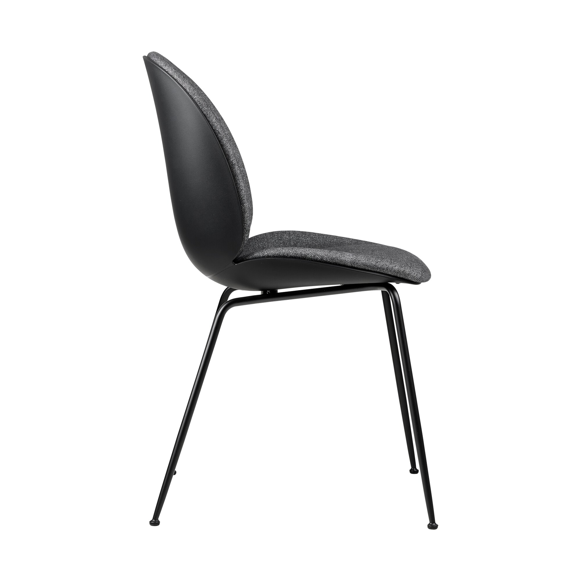 Beetle Dining Chair Front Upholstered Base Conic