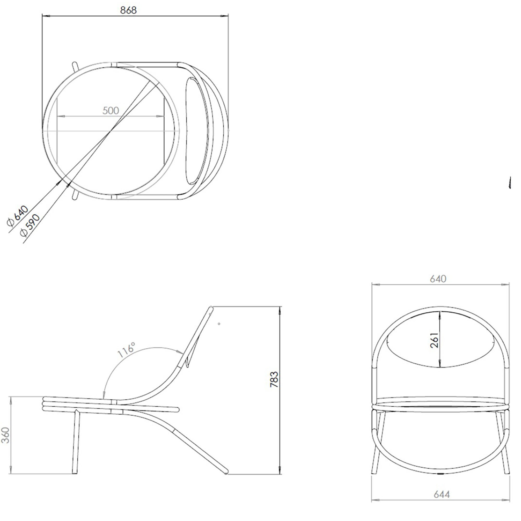 Copacabana Outdoor Lounge Chair