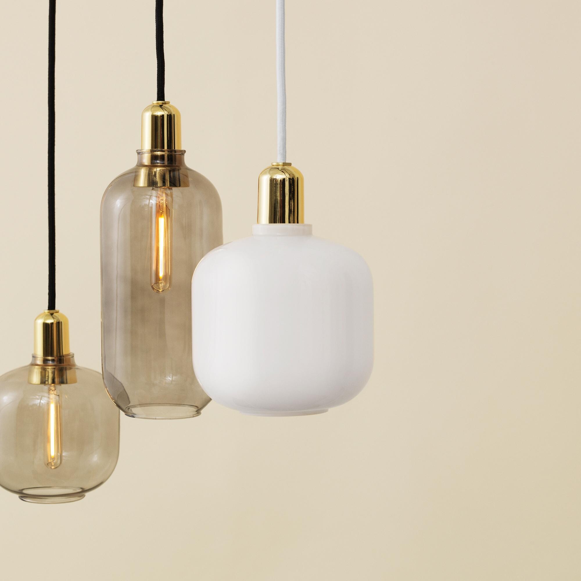 Amp Suspension Lamp Brass