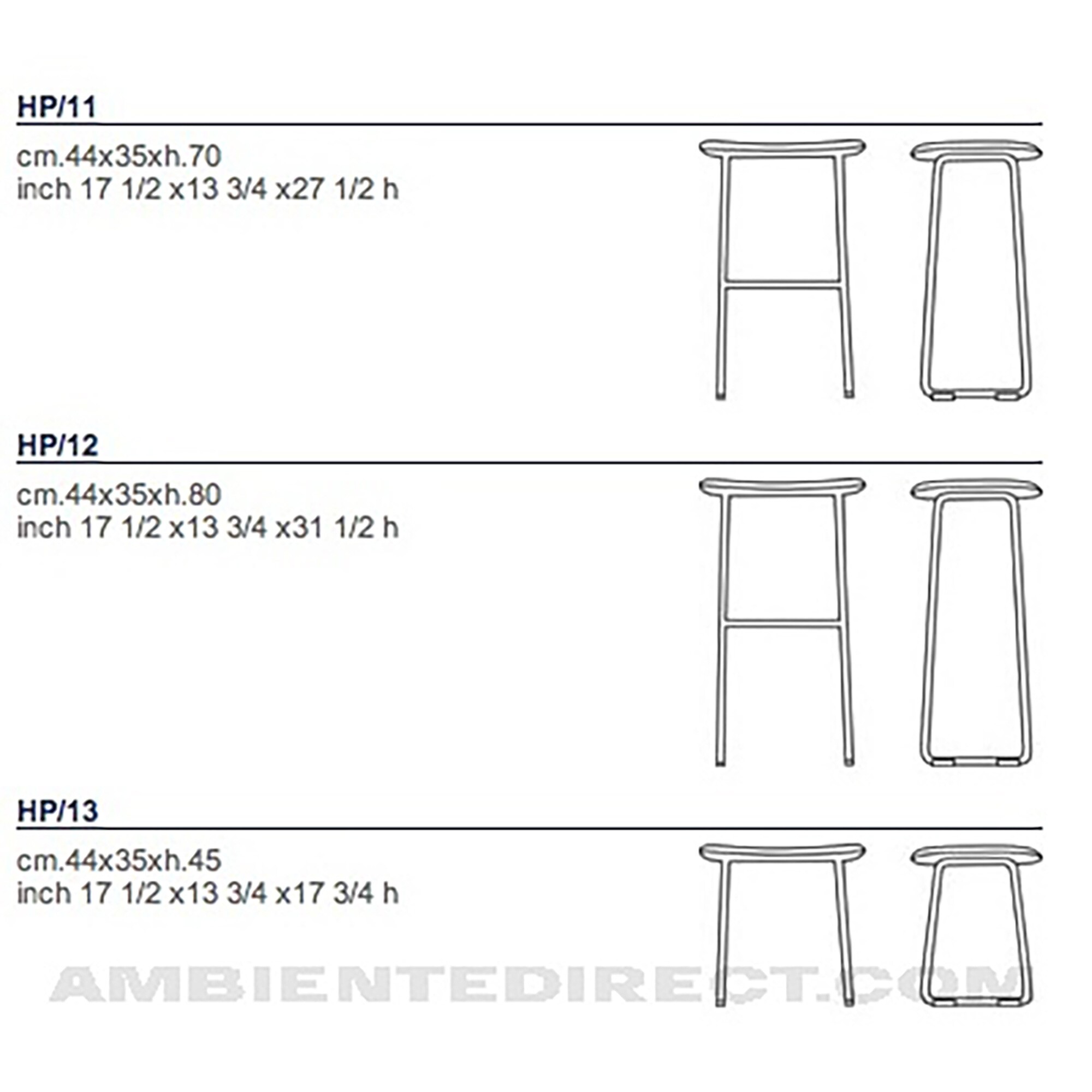Hi Pad Bar Stool H 80cm