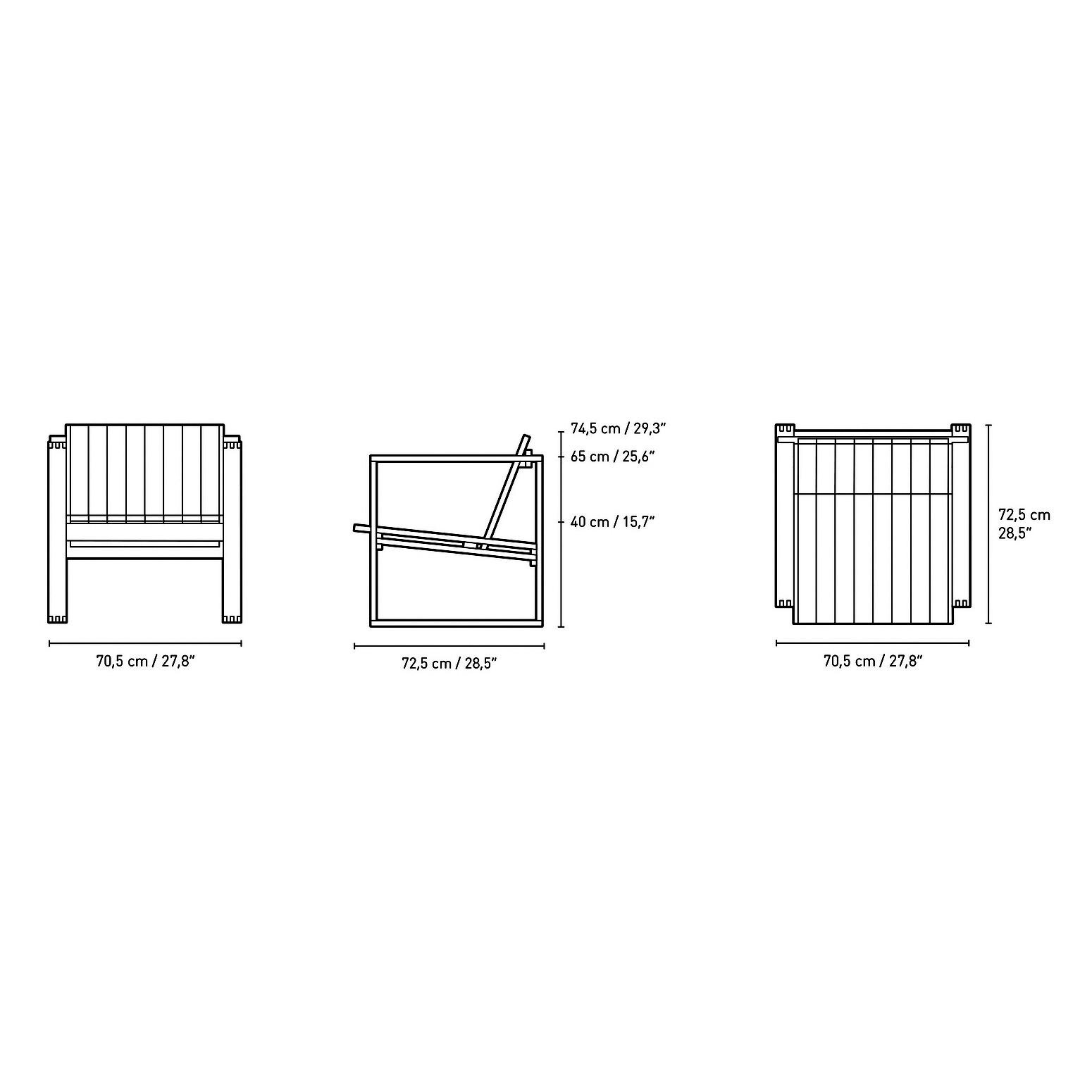 BK11 Outdoor Lounge Chair