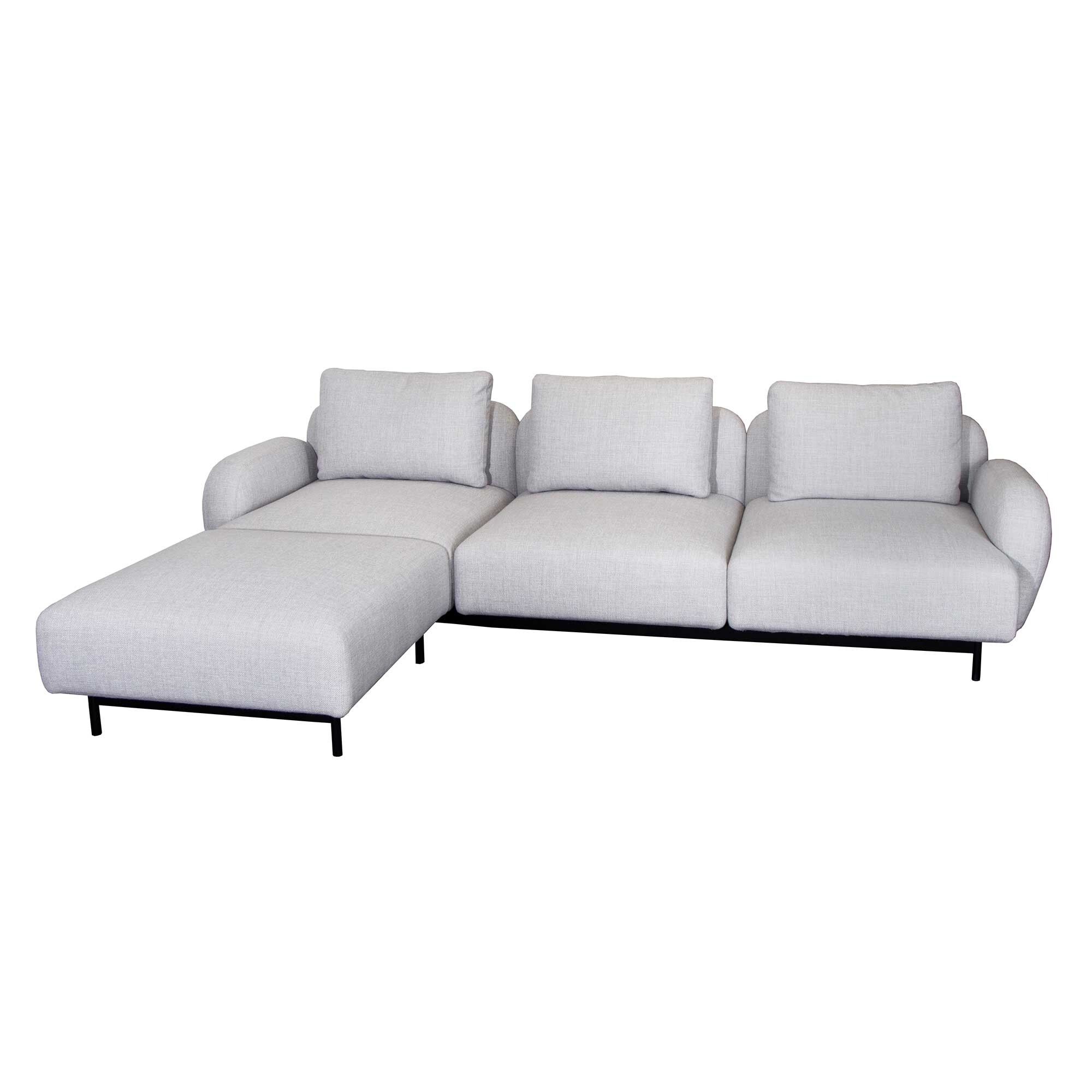 Aura 3 Seater Sofa with Ottoman