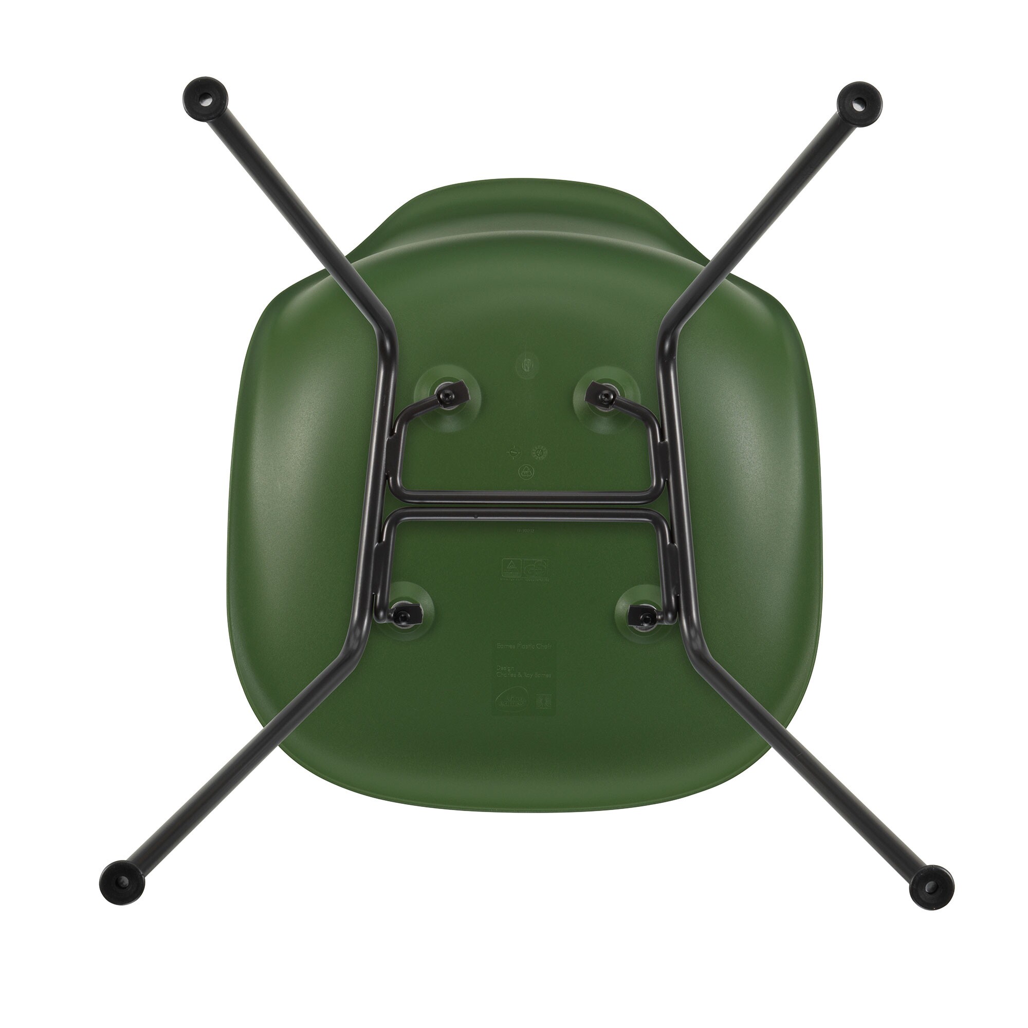 Eames Plastic Side Chair DSX RE Black Base