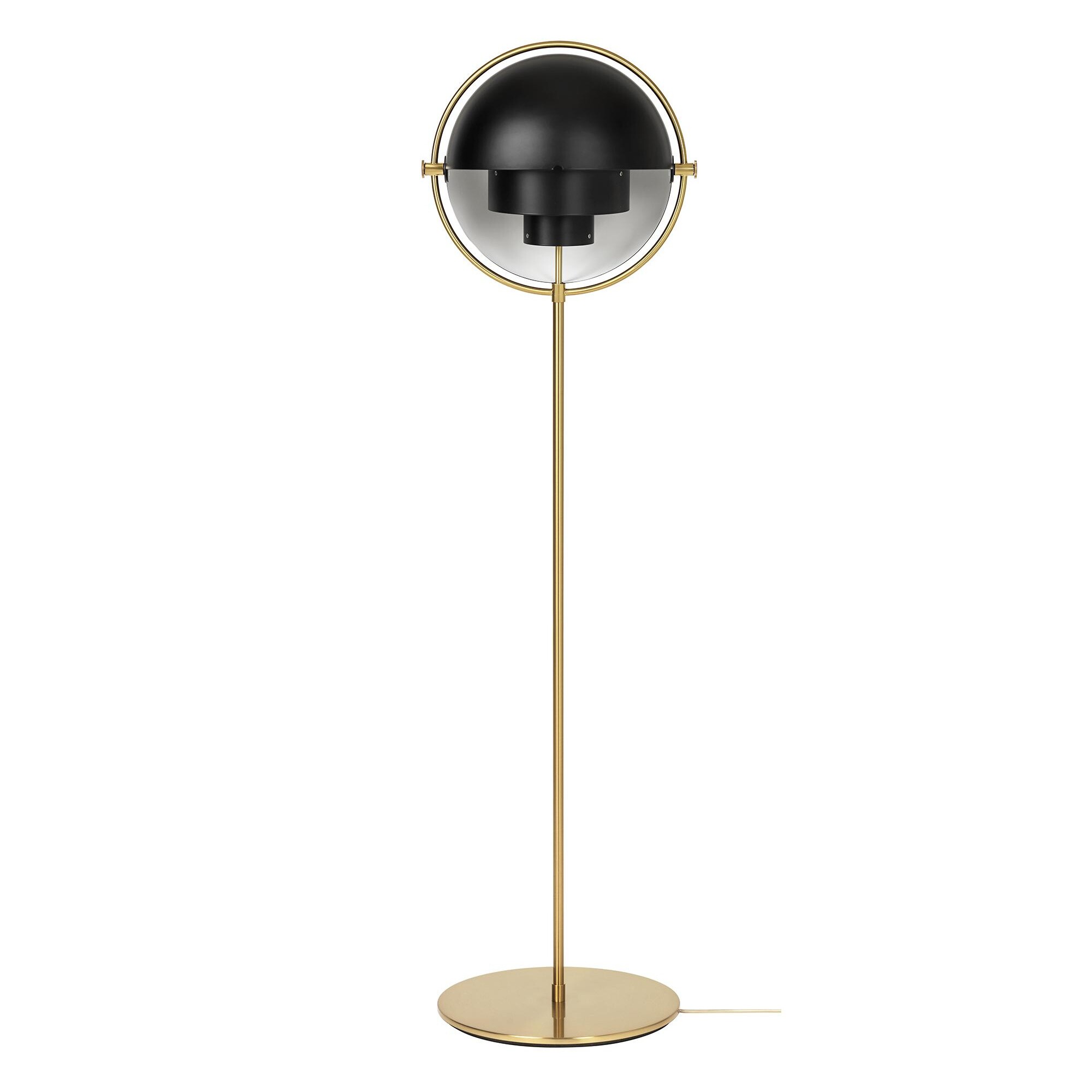 Multi-Lite Floor Lamp Frame Shiny Brass