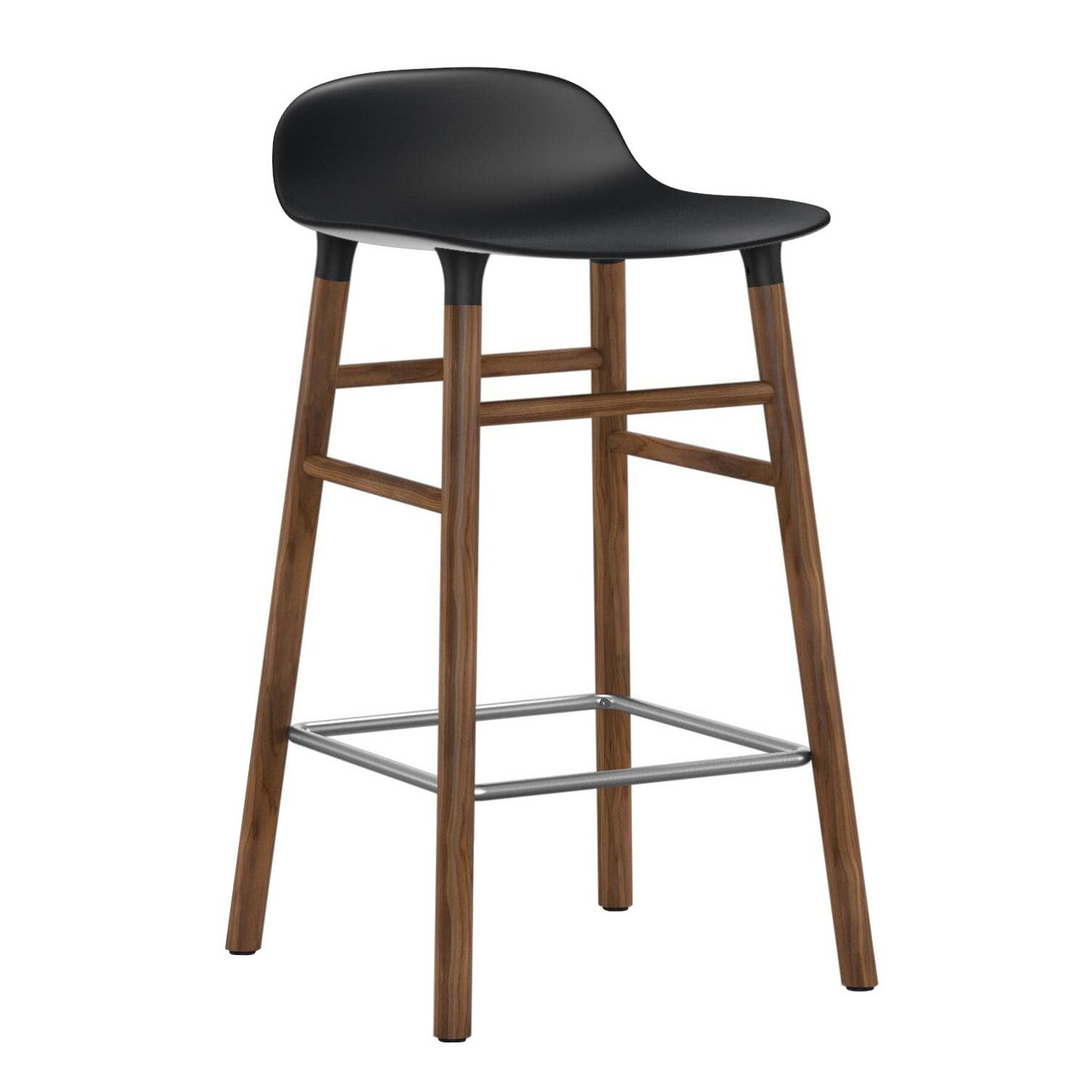 Form Bar Stool Walnut Base 65cm