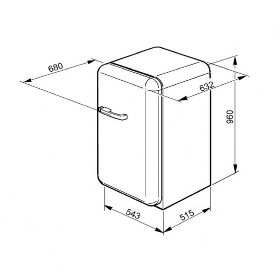 FAB10H Happy Homebar Refrigerator