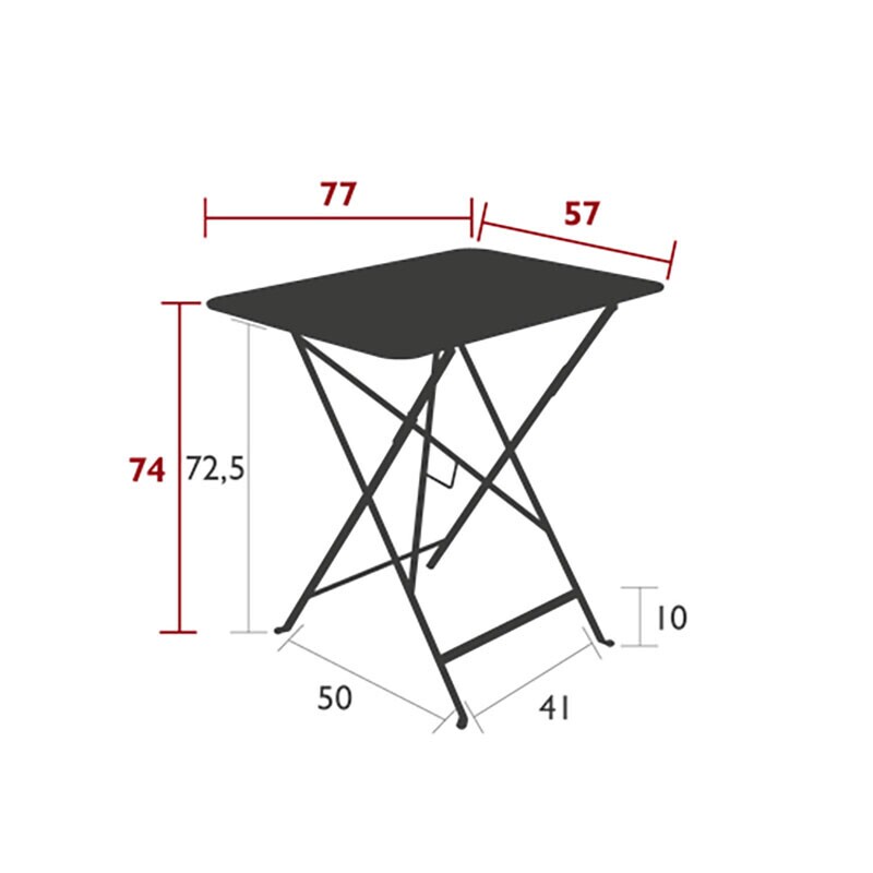 Bistro Folding Table 77x57cm