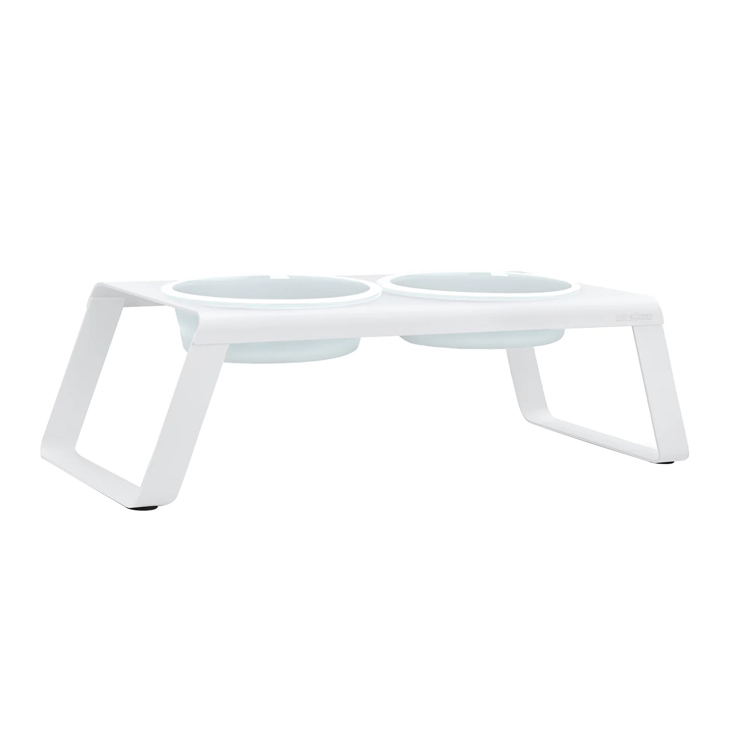 Desco Dog Bowl Stand with Porcelain Bowls L