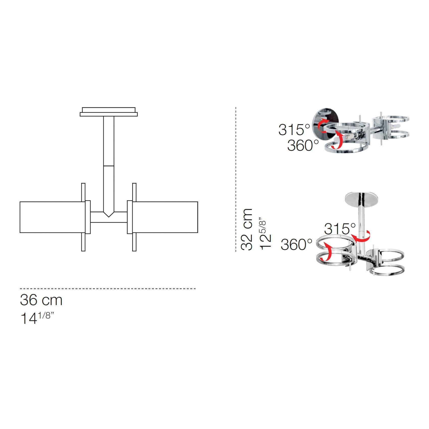 Componi200 Due Wall Lamp