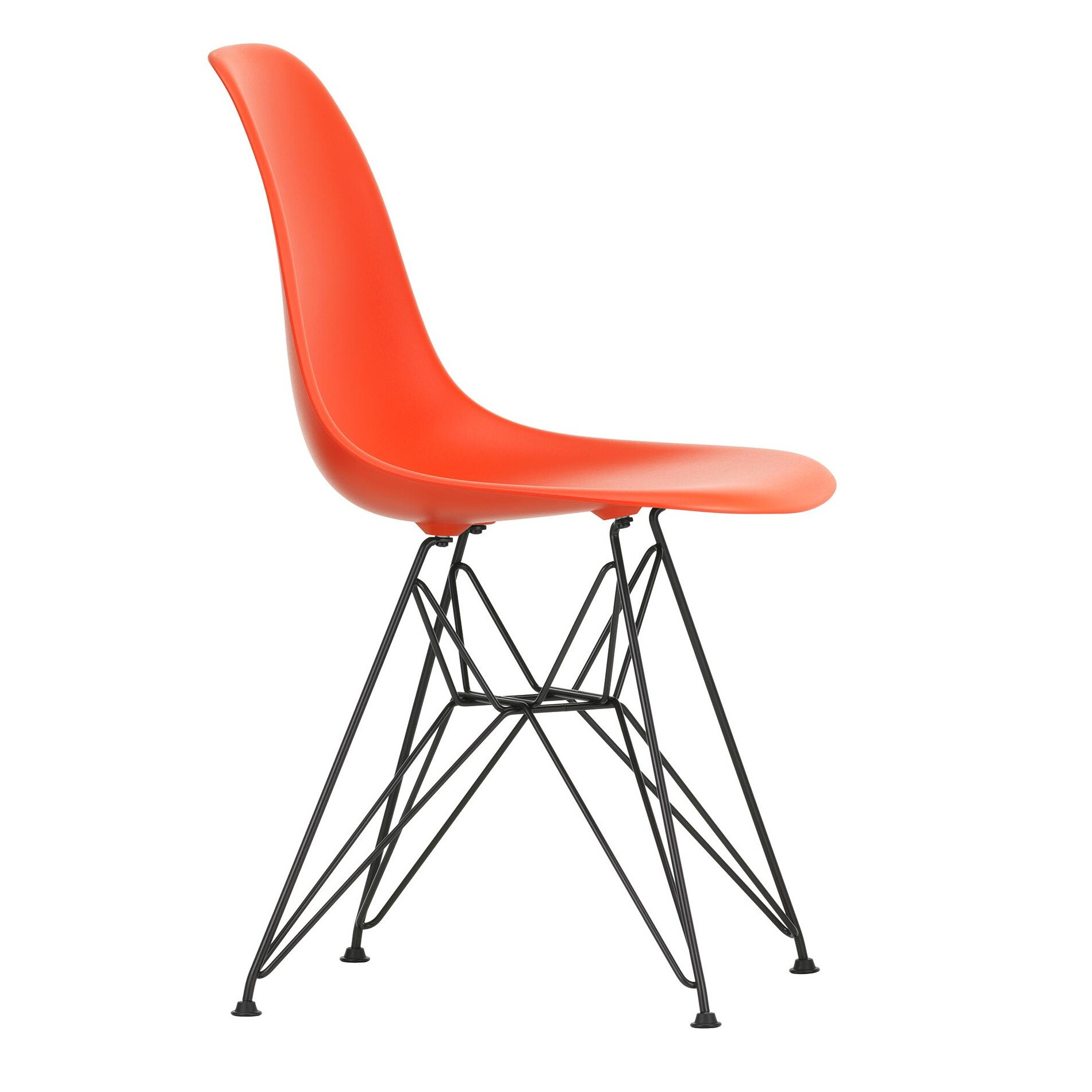 Eames Plastic Side Chair DSR RE Black Base