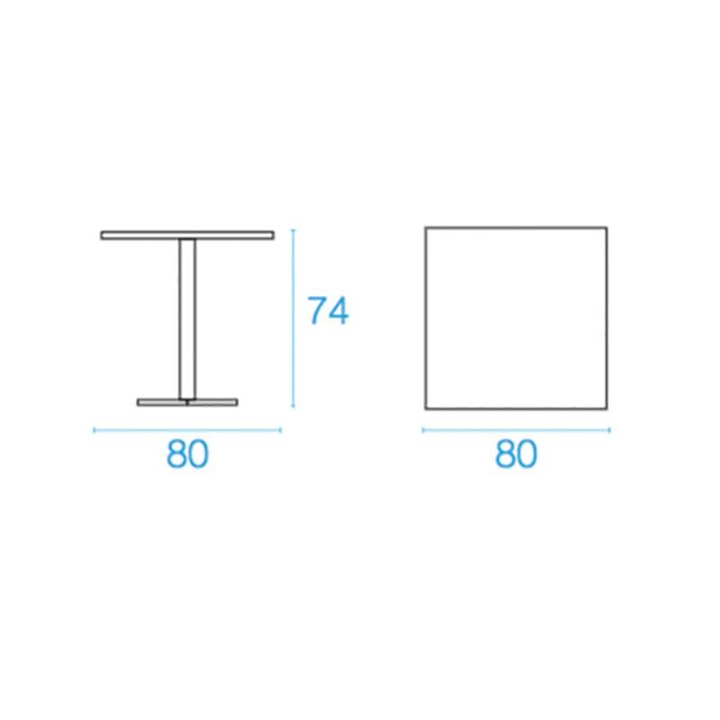 Darwin Garden Table 80x80cm Foldable