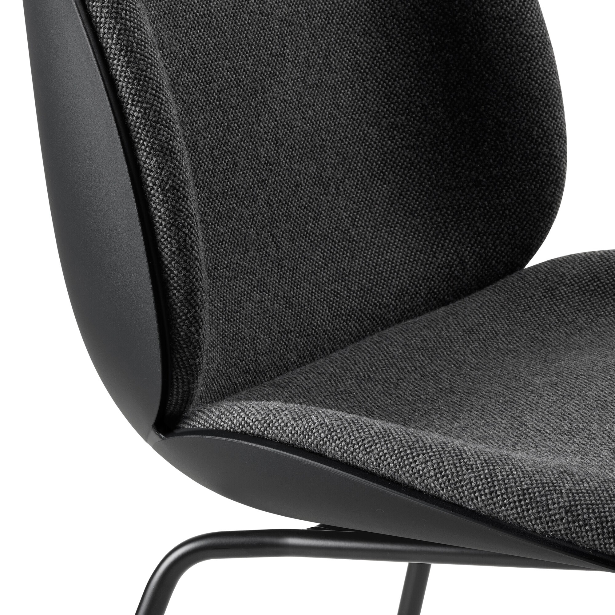 Beetle Dining Chair Front Upholstered Base Conic