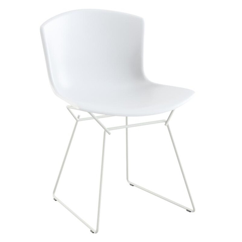 Bertoia Plastic Side Chair Frame White