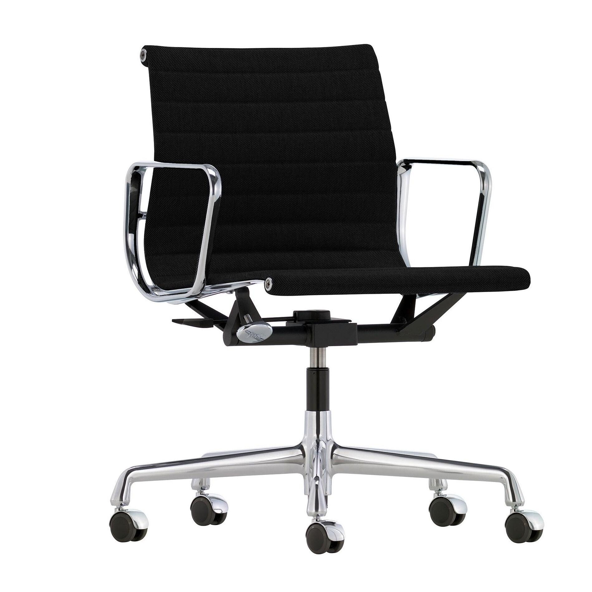 EA 117 Alu Chair Fabric Chromed Base