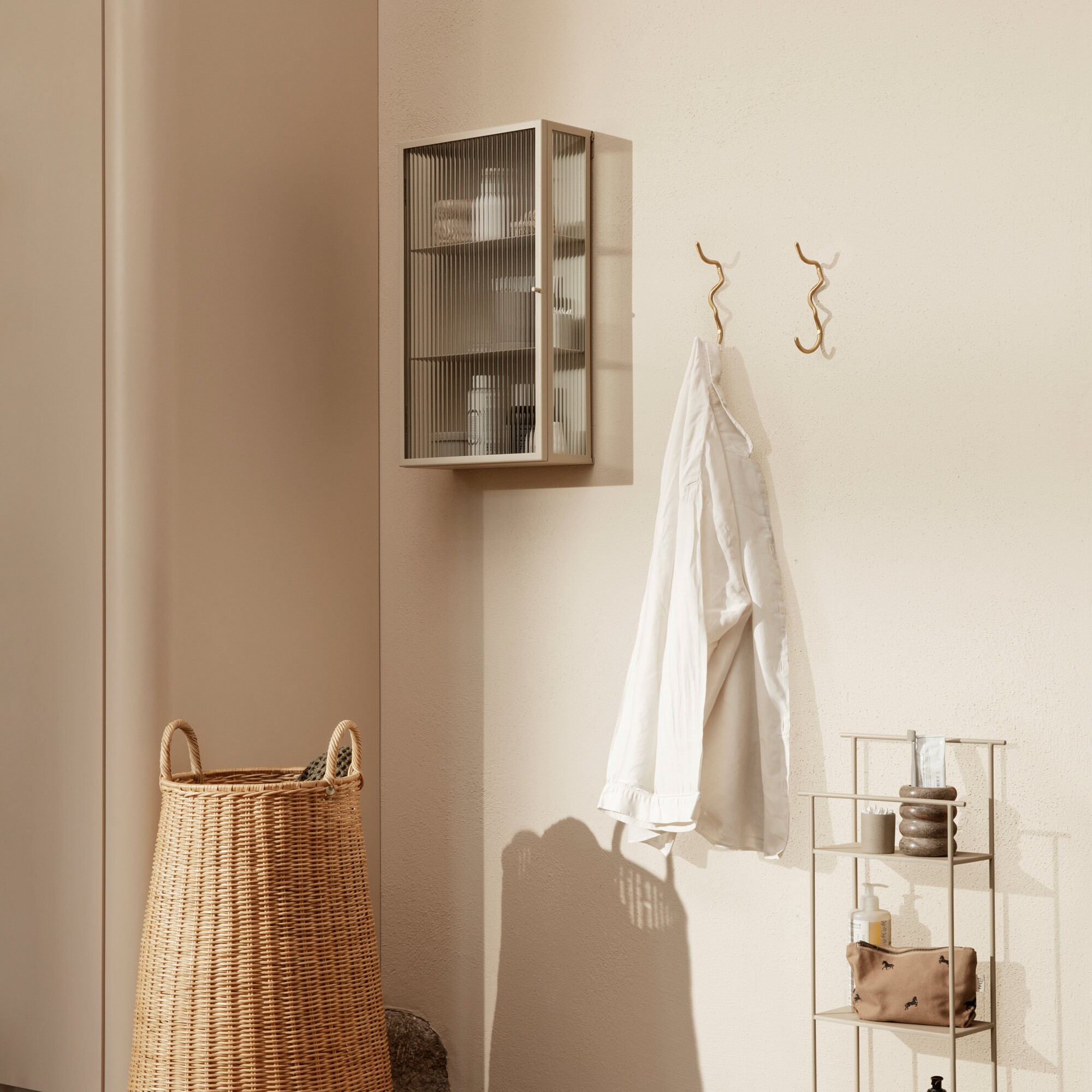 Haze Wall Cabinet Reeded Glass